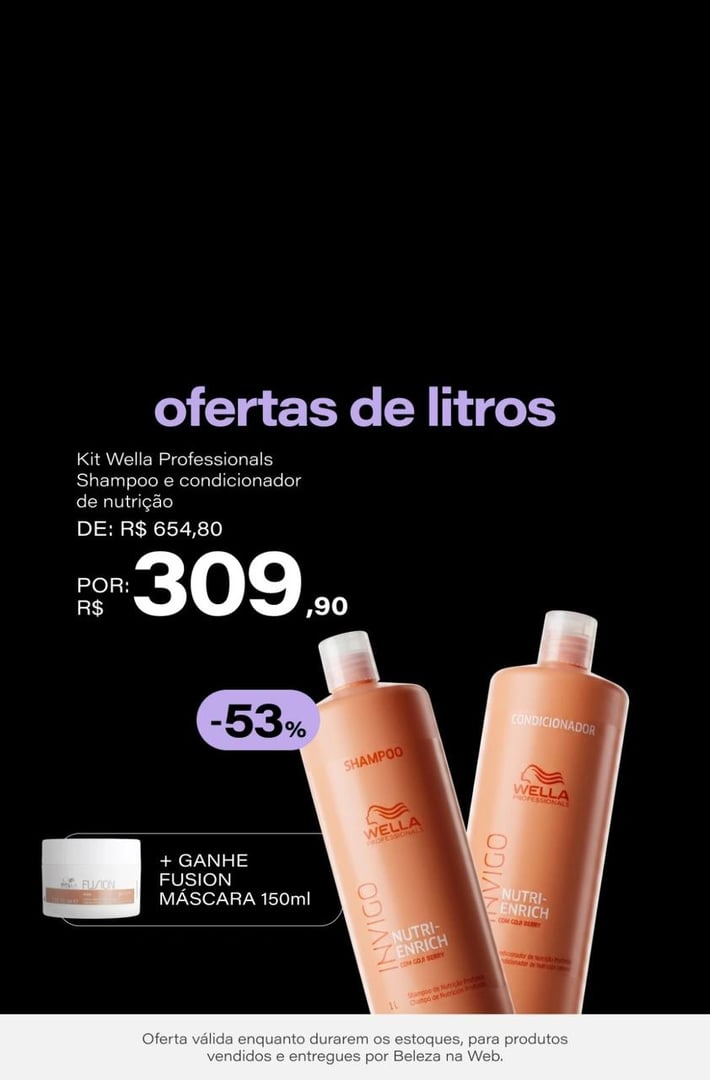 Kit Wella Professionals Invigo Nutri - Enrich Salon Duo (2 Produtos)