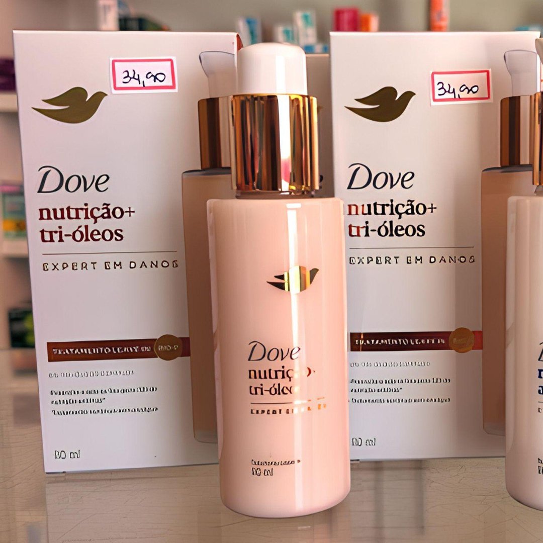 Dove Leave-In Nutrição + Tri-Óleos 110ml Pump