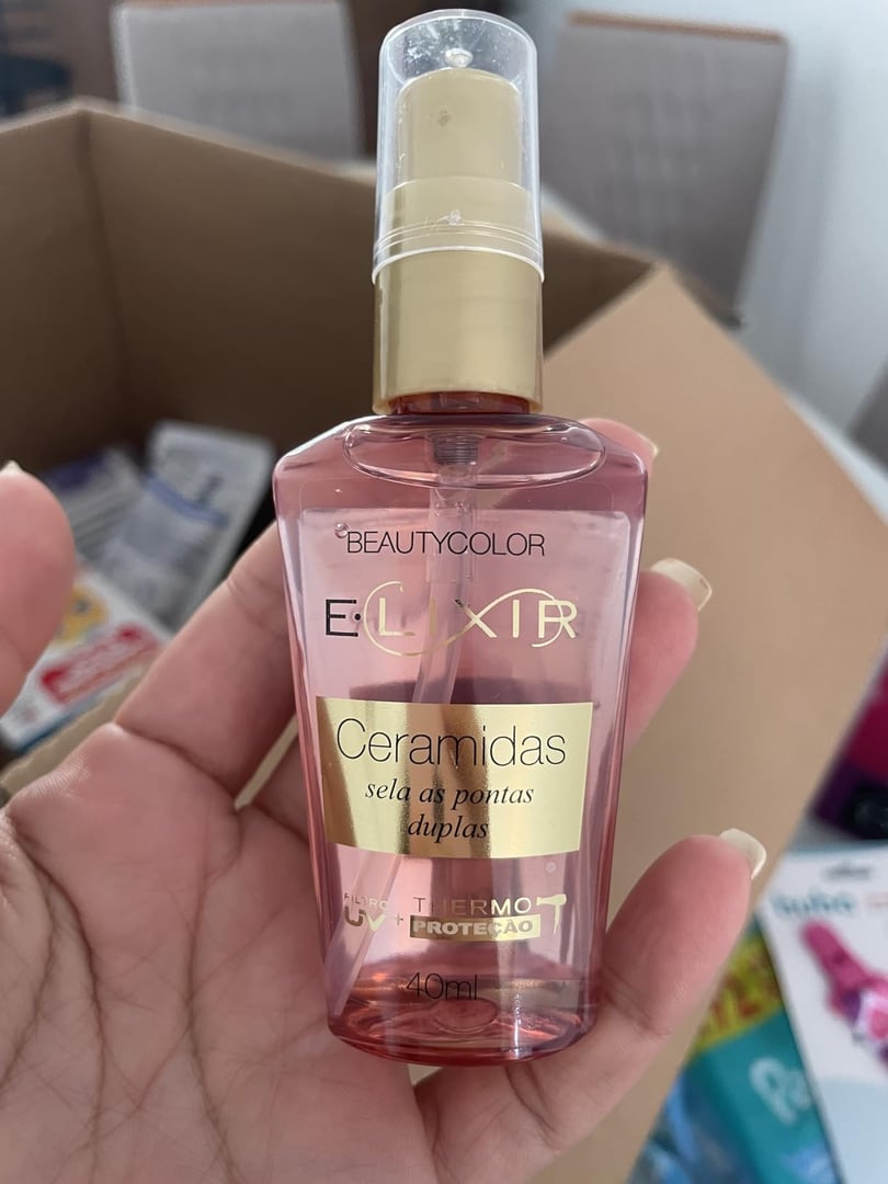 E.lixir Ceramidas - Sela as pontas duplas e Restaura os fios - BEAUTYCOLOR - 40ml