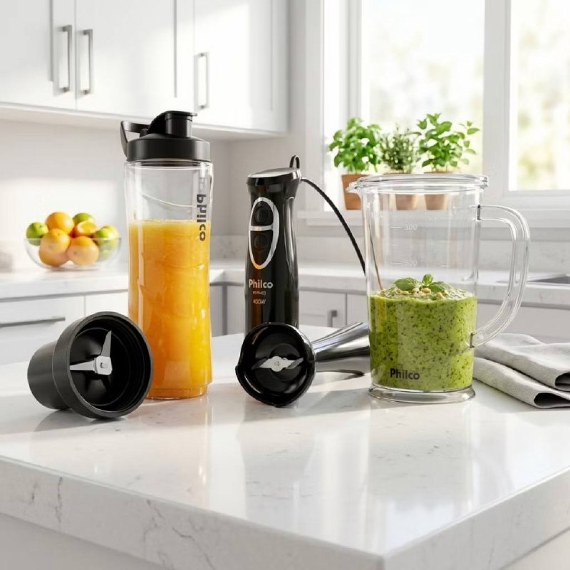 Mixer e Blender Philco 400W Preto Pro Maxx PMX40A 2 Velocidades