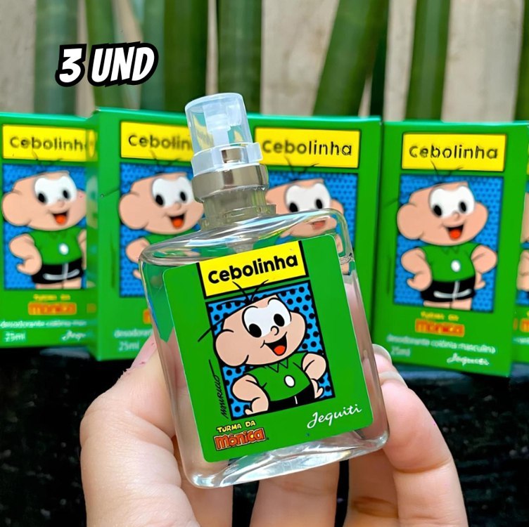 Kit 3 Perfume Infantil Cebolinha Jequiti 25ml Turma Da Monica