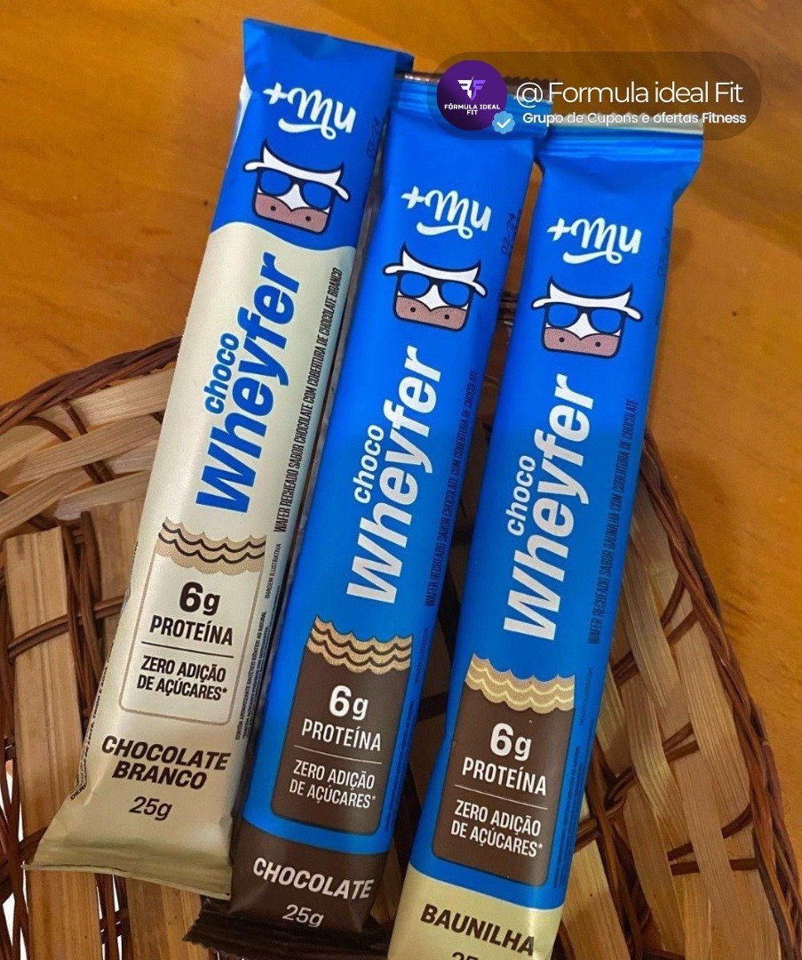 +Mu Chocowheyfer Proteico Caixa Mista - Display 12 unidades