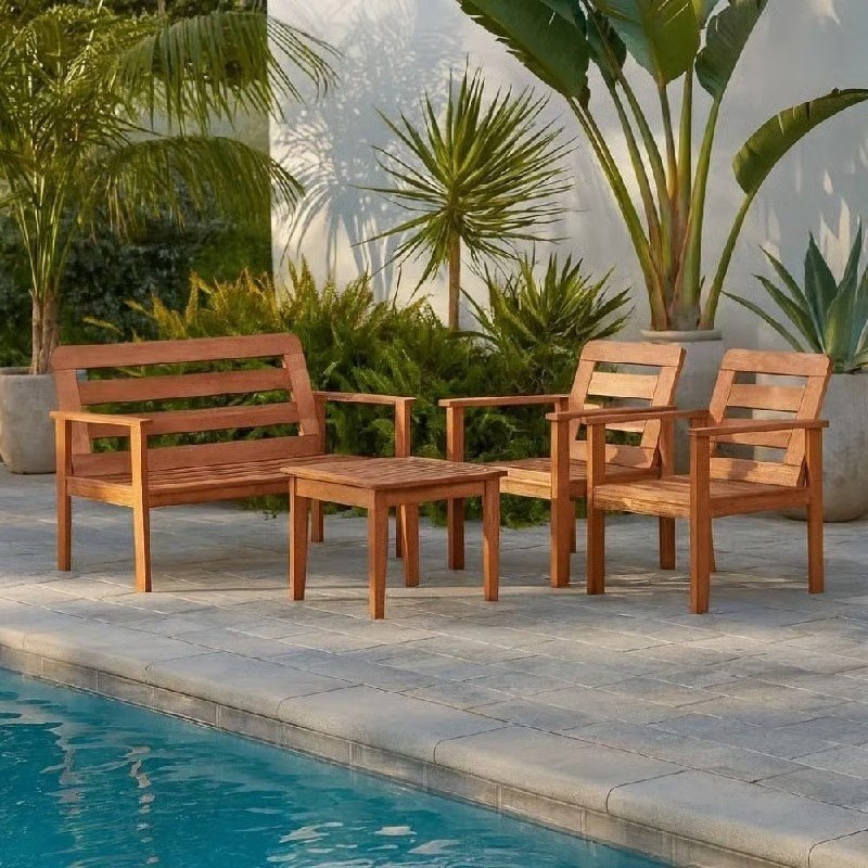 🤓Conjunto Yescasa Jardim 1 Sofá 2 Poltronas E Mesa
