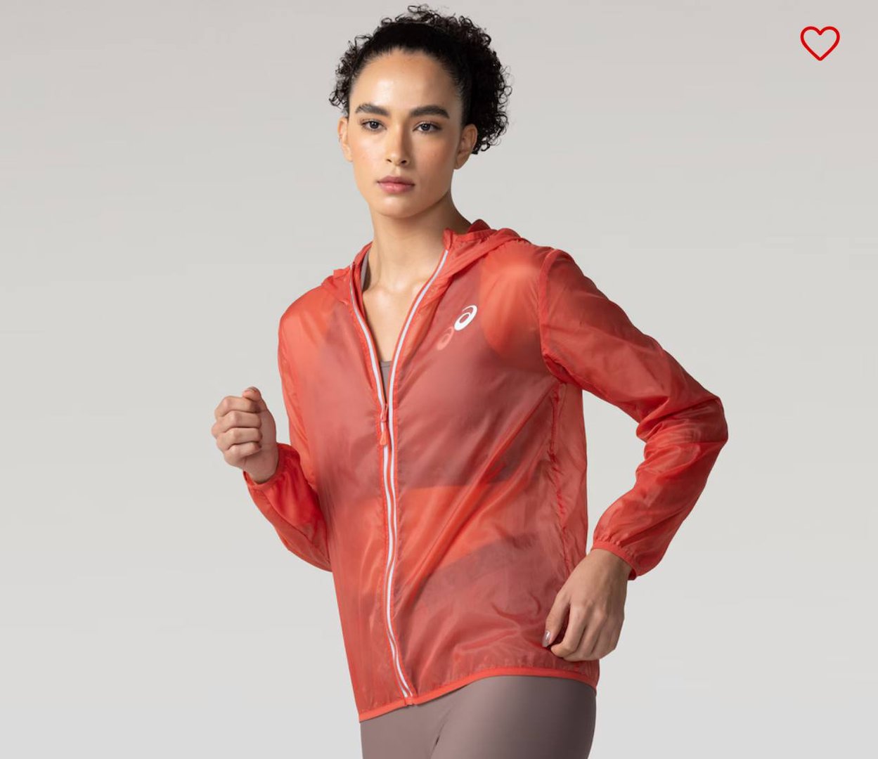 Jaqueta Corta-Vento Feminina ASICS Repelente à Água com Capuz Toyama