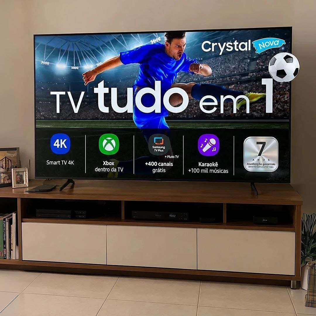 Samsung Smart TV 50" Crystal UHD 4K U8000H 26/2027, Vision AI Companion, Modo Estádio, Xbox Cloud Gaming