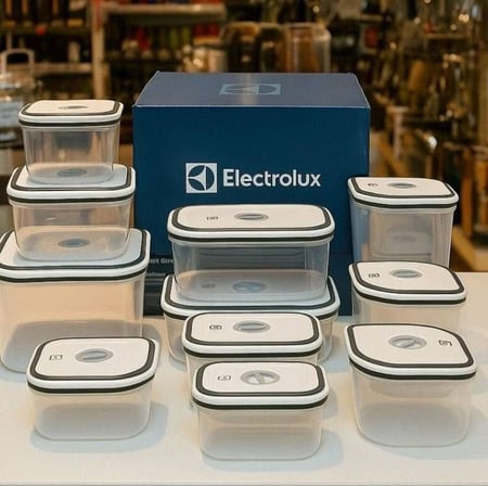 Electrolux, Pote Hermetico, 12 unidades, A23122901, cinza