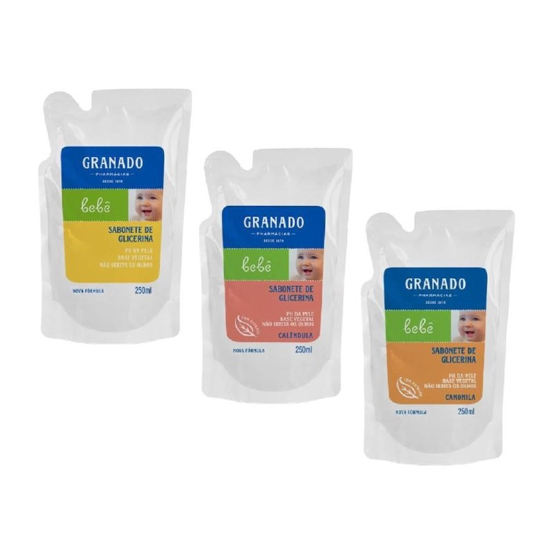 Granado Refil Sabonete Bebê, Camomila, 250ml >> a partir de