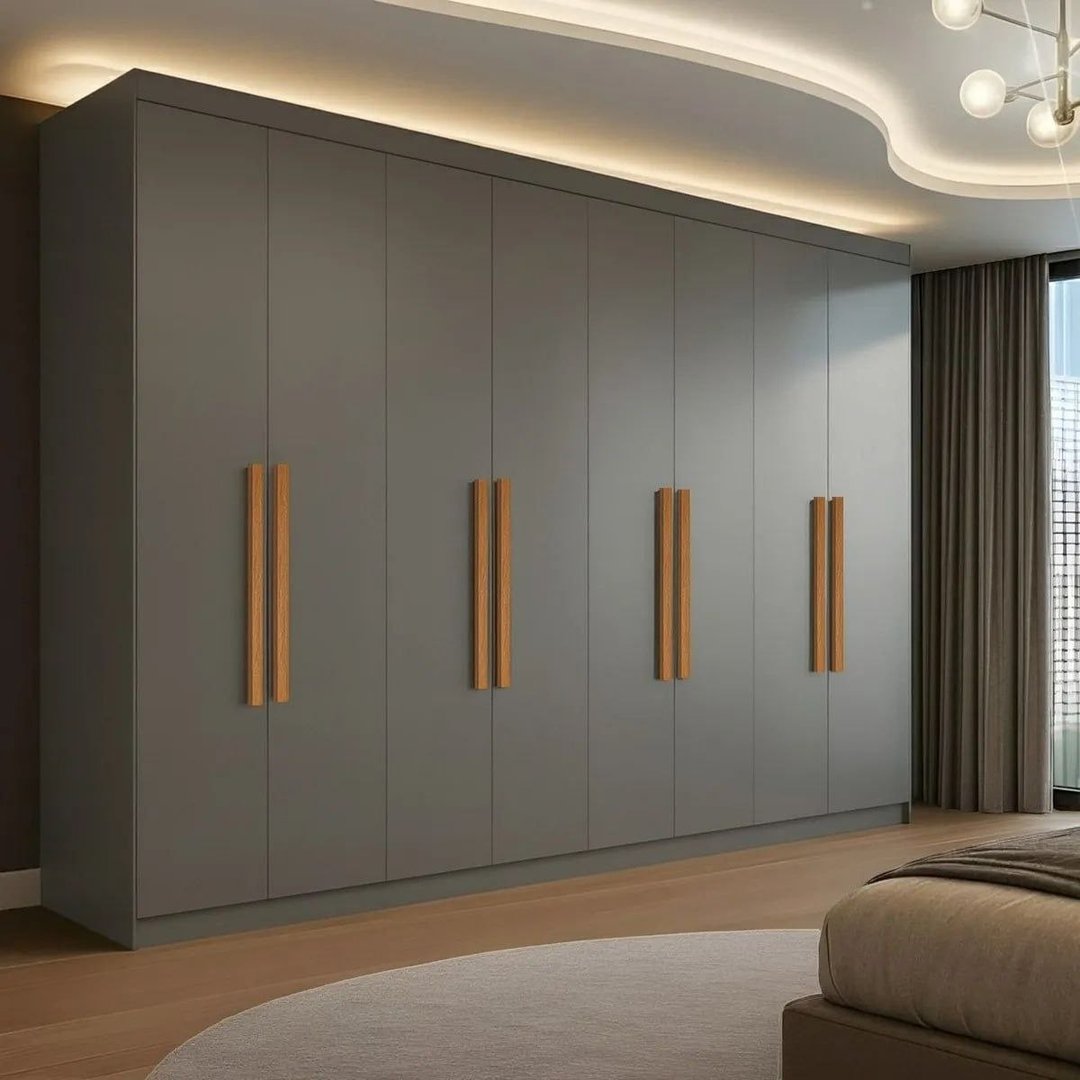 Guarda Roupa Casal 8 Portas 4 Gavetas Paris Espresso Móveis Onix