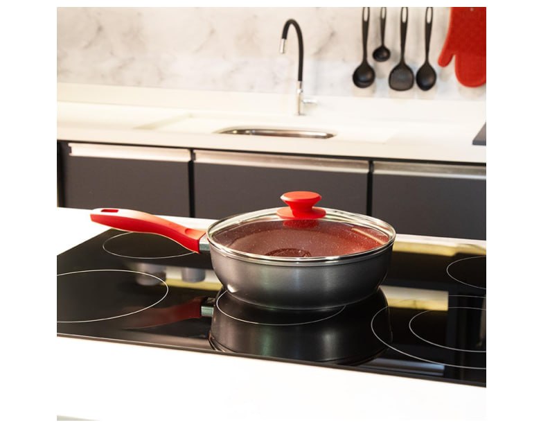 Panela Philco PPH240APR Redstone com Tampa de Vidro 2,7L -