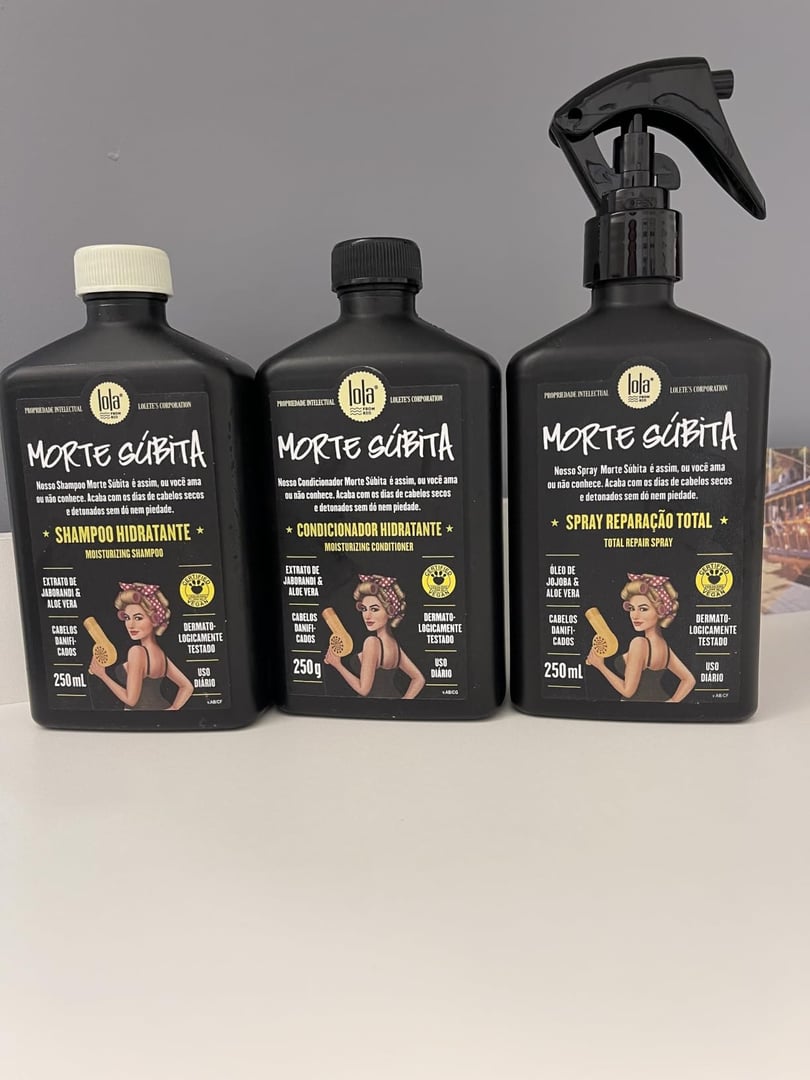 Kit Morte Súbita (Shampoo + Condicionador + Spray Reparaçao) - Lola From Rio