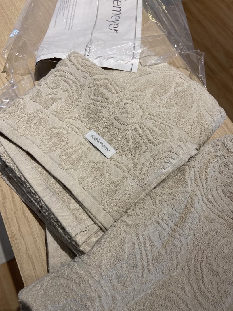 Buddemeyer Jogo de toalhas Florentina Extra Soft Banho Bege 4 peças