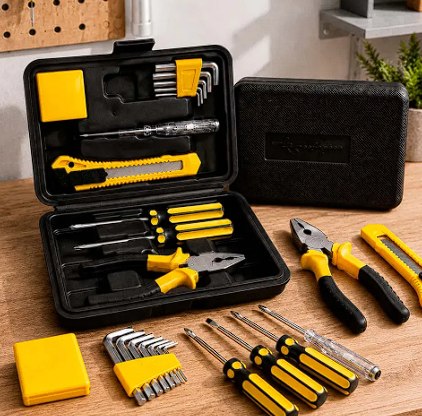 Kit Jogo De Ferramentas Aço Carbono Titanium 11 Peças