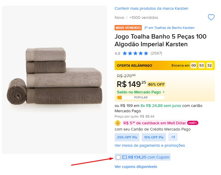 Jogo Toalha Banho 5 Peças 100 Algodão Imperial Karsten