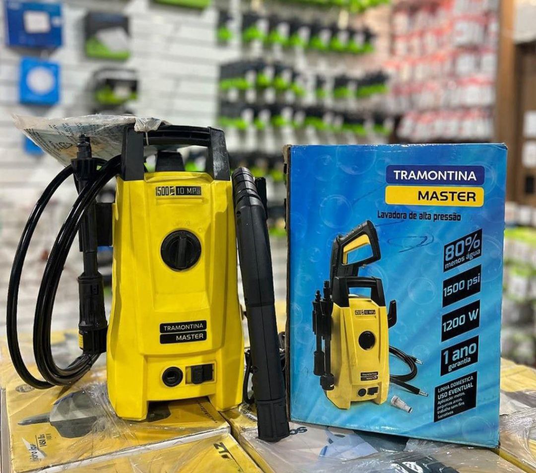 Econ Lavadora De Alta Pressão 1200w 1500 Psi Tramontina Cor Amarelo
