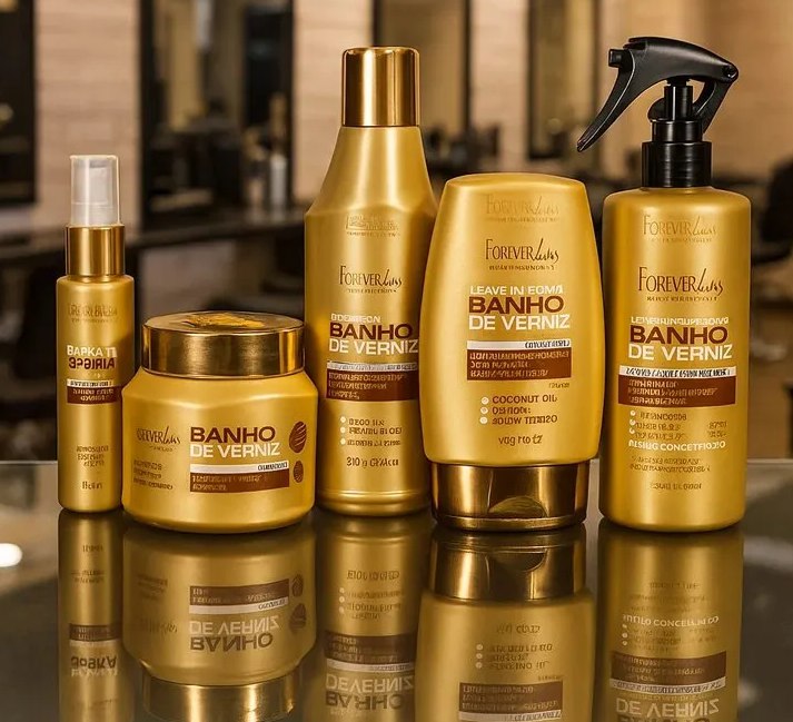 🤓Forever Liss Kit Banho De Verniz Brilho Extremo