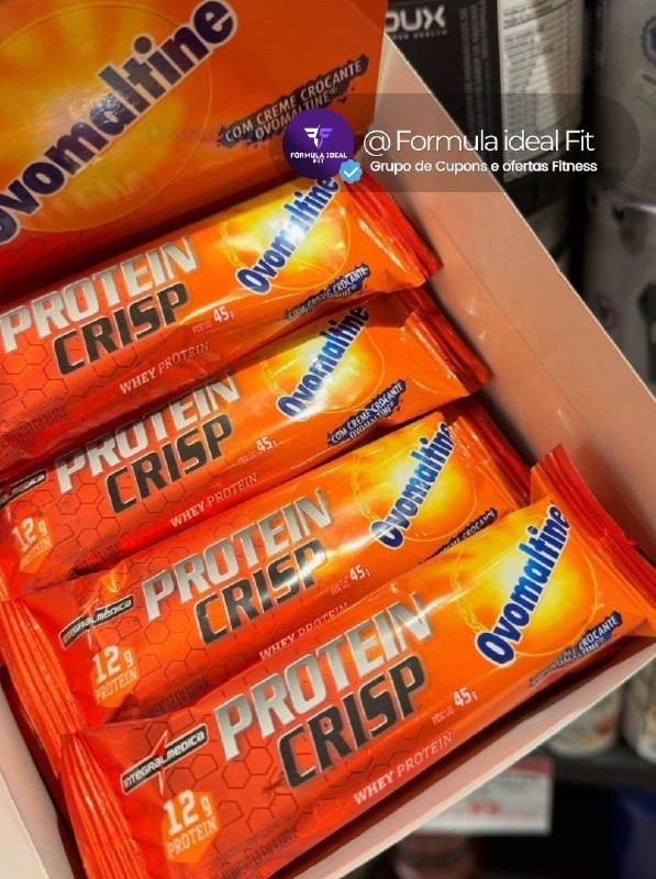 Protein Crisp Bar - (caixa C/ 12un De 45g)