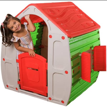 Casinha de Brinquedo Jardim Zippy Toys Magic House Minnie Rosa