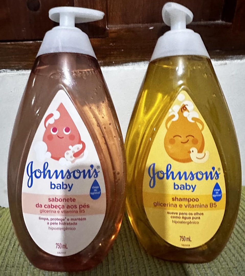Kit Shampoo Regular Johnson's Baby 750ml + Johnson's Baby Sabonete Líquido Glicerina Da Ca...