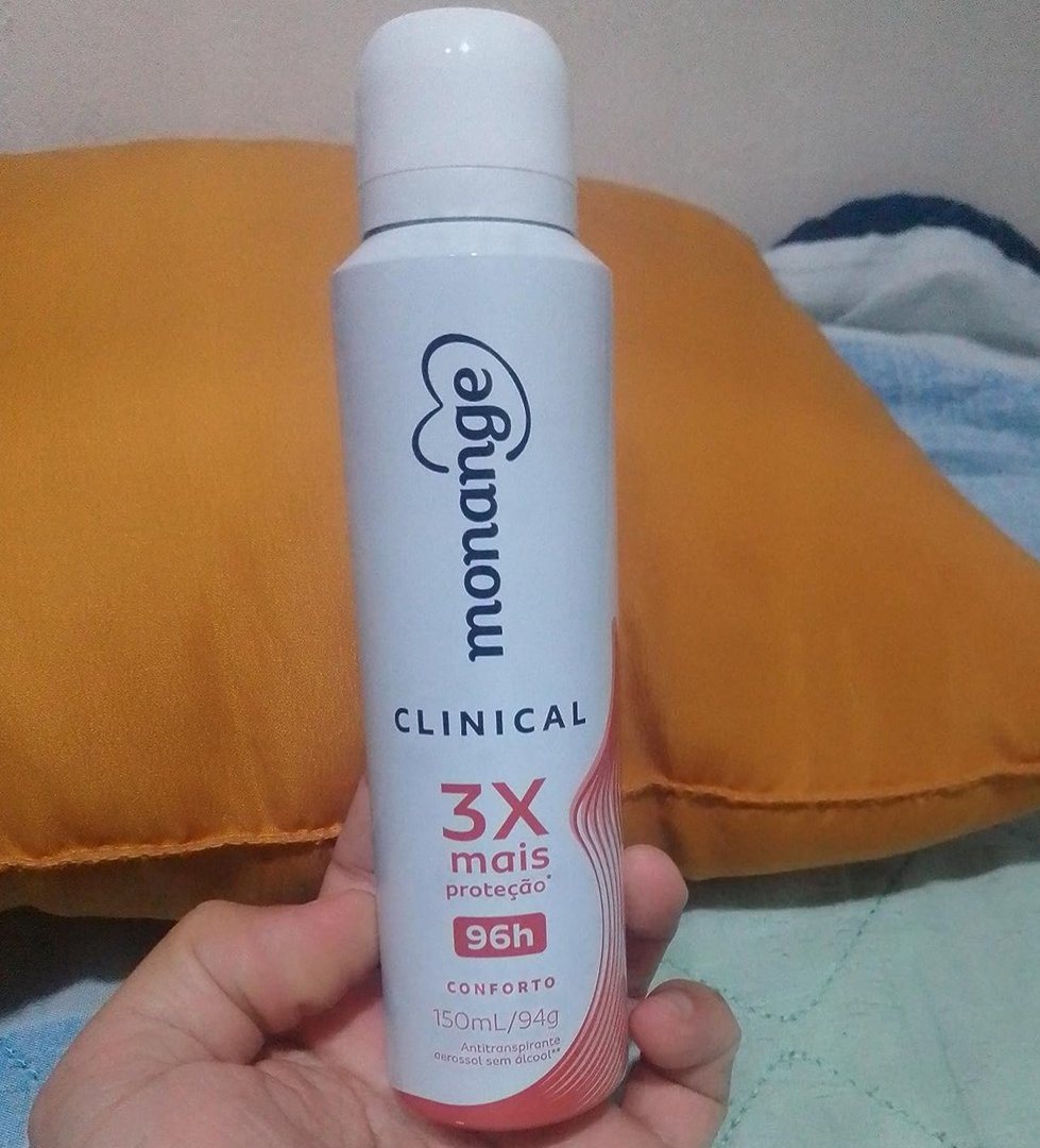 Desodorante Monange Clinical Coty Conforto Aerossol Antitranspirante Feminino - 150ml