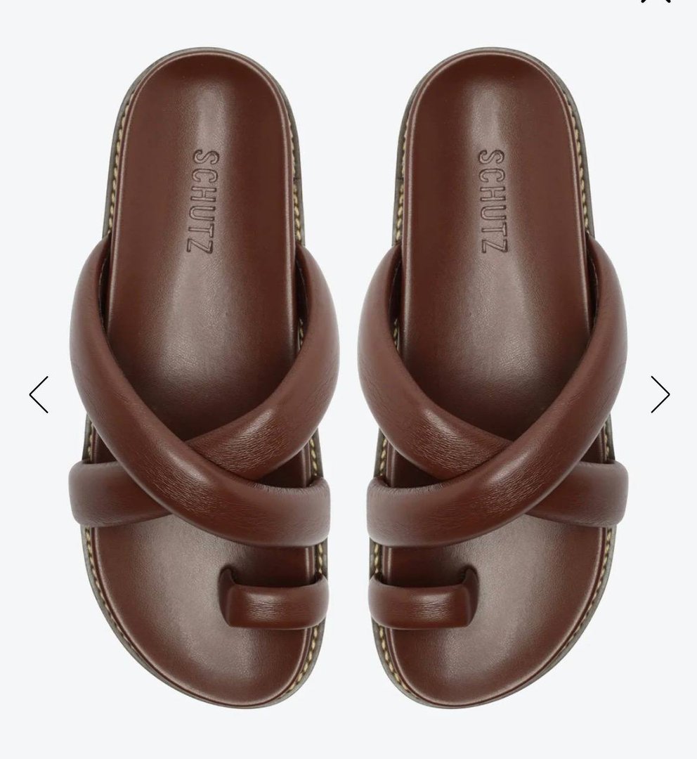 Sandália Papete Marrom Schutz Gabriela Sporty