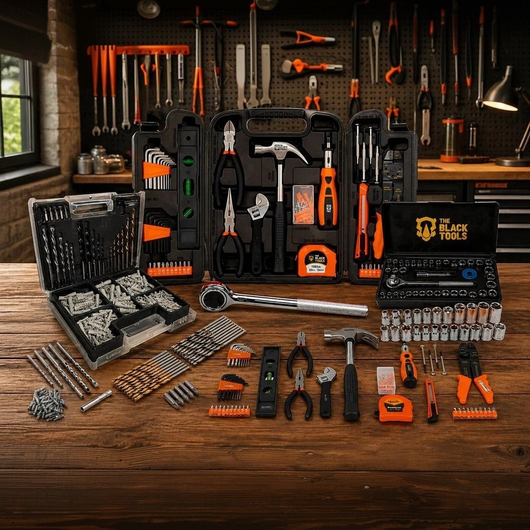 Kit Jogo De Ferramentas 129 Peças Com Jogo De 40 Soquetes Chaves E Kit 300 Peças Brocas E ...