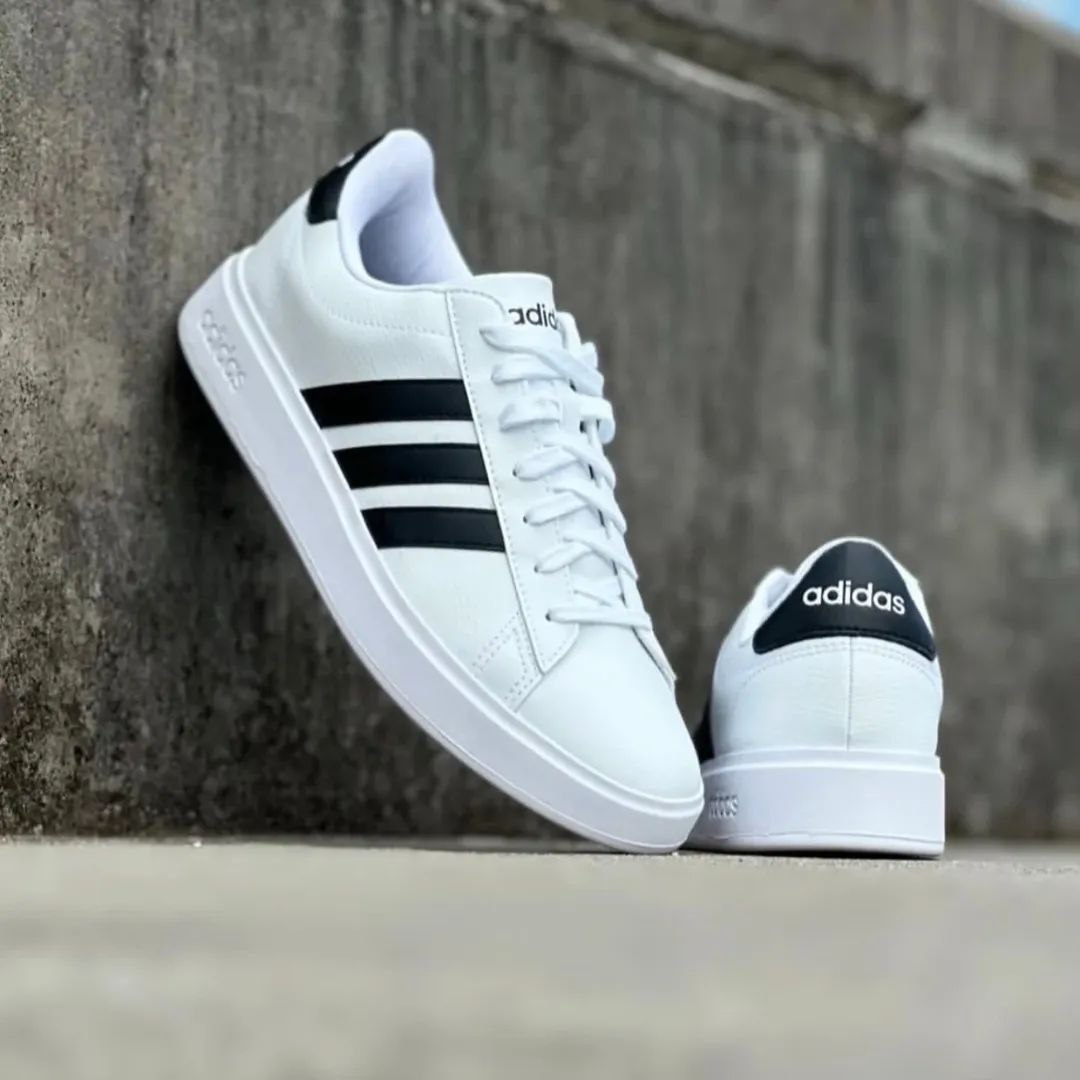 Tênis Masculino Grand Court Base 3.0 adidas Ftwwht/cblack/ftwwht Lisa 41 Br