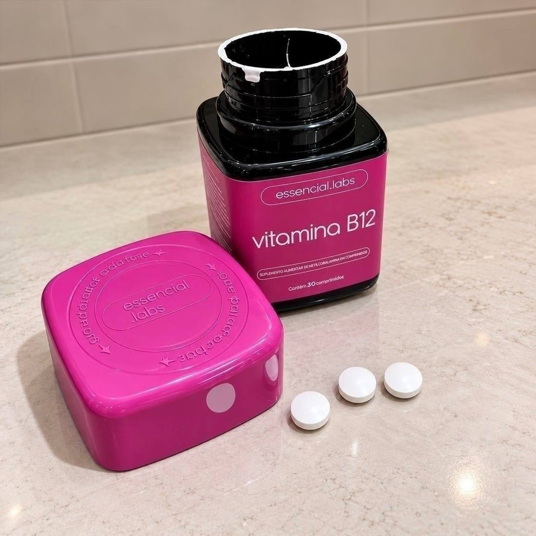 VITAMINA B12 Metilcobalamina - Fórmula com Máxima Pureza e Concentração - 30 Doses