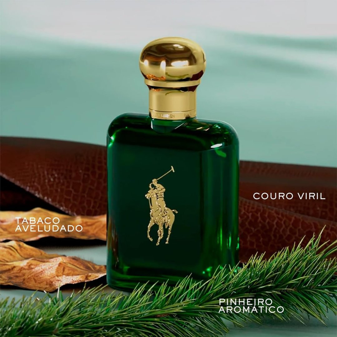 Ralph Lauren, Polo Green, Perfume Masculino, Fragrância Amadeirada com Notas Herbáceas, Eau de Toilette com Fixação Equilibrada, Clássico e Atemporal, Frasco com 125ml