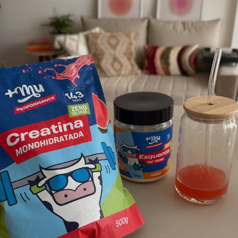 Creatina Mais Mu Sabor Melancia 100% Pura Mais - 500g