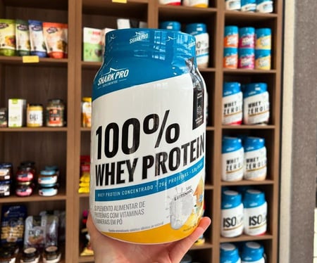 Whey Protein 100% 900g Sabor Leitinho Shark Pro