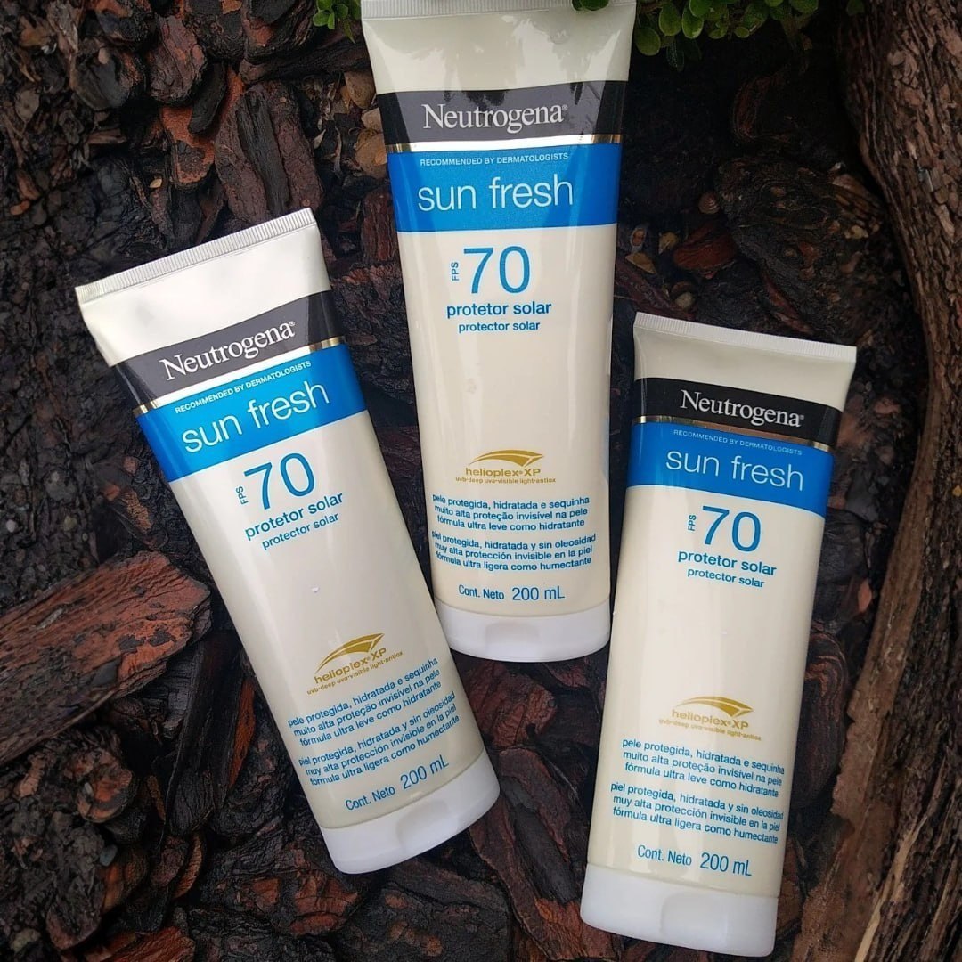 Neutrogena Sun Fresh Protetor Solar Corporal, FPS 70, 200ml