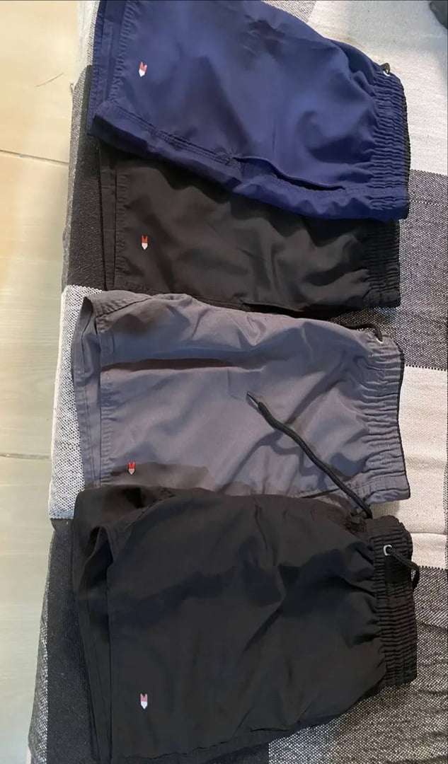 Kit 4 Bermuda Shorts Tactel Sandrini Elastano Academia Praia Sortidos Multicolorido Liso G