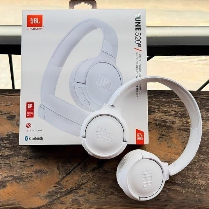 JBL, Fone de Ouvido On-ear, Headphone, Tune 520BT, Sem Fio - Branco