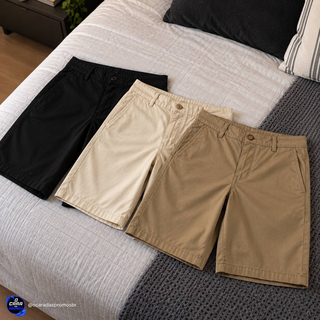 Kit 3 Bermuda Masculina Sarja