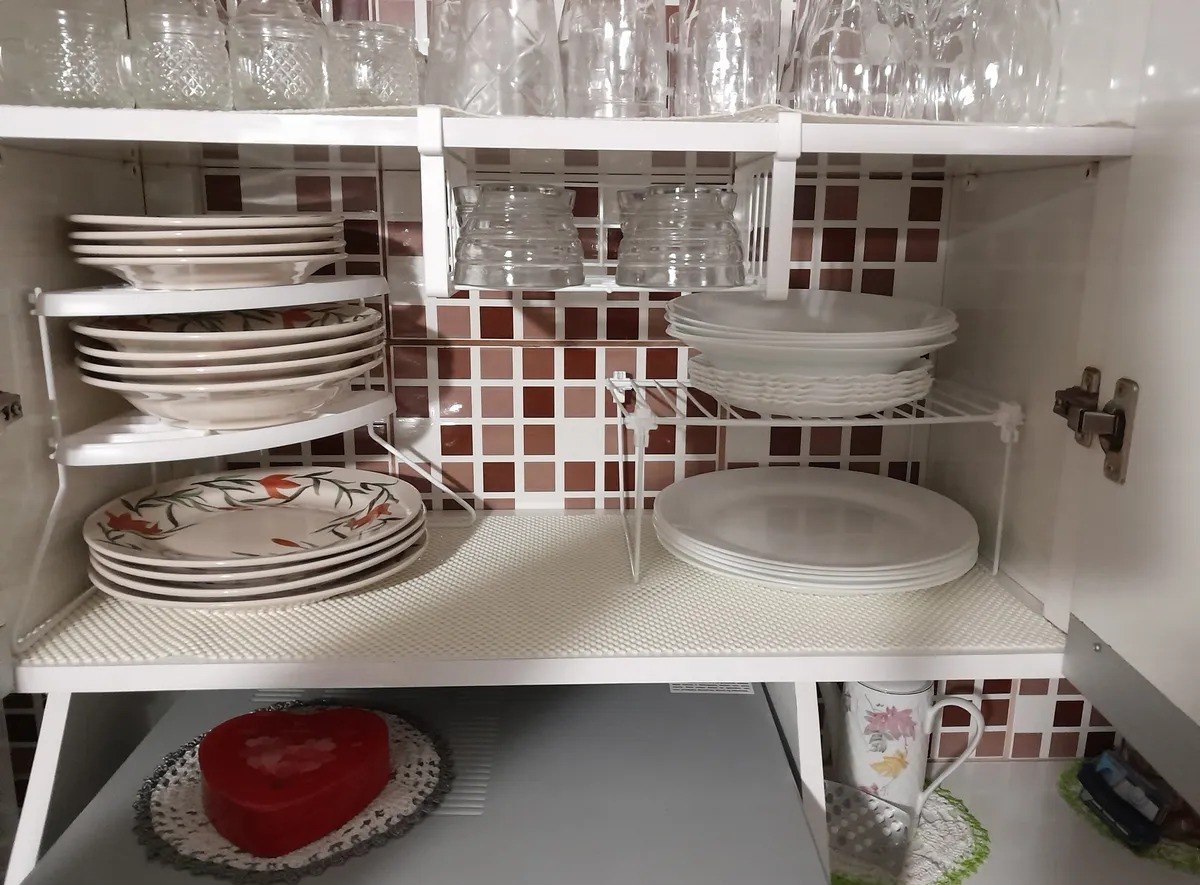 🤓Organizador De Armário De Cozinha Kit Com 5 Organizadores