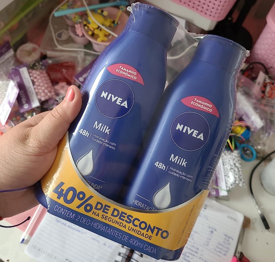 NIVEA Kit Loção Hidratante Milk Pele Seca a Extrasseca 400ml (2 unidades)