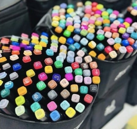 Conjunto Canetas Marcador Canetinha Ponta Dupla 48 Cores Kit