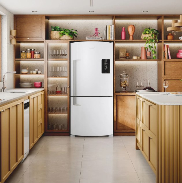 Geladeira Brastemp Frost Free Inverse 591 Litros Branca - BRE85MB 110V