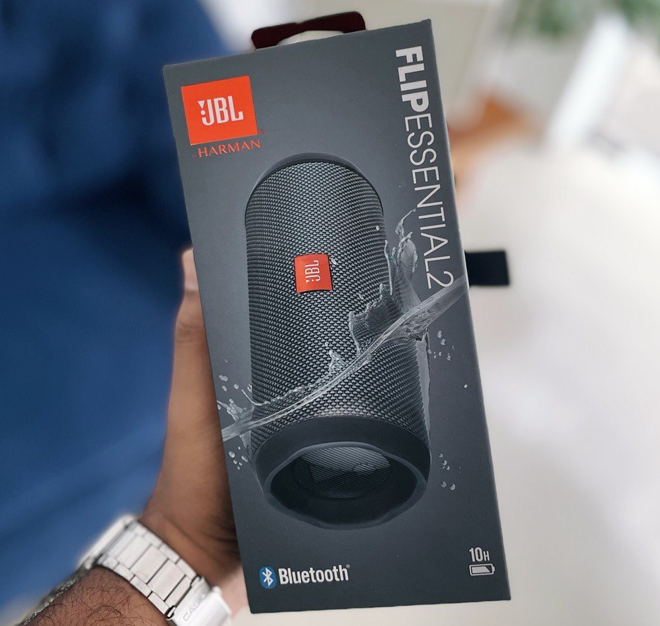 Caixa De Som Jbl Flip 2 Essential Portátil Bluetooth Ipx7 Cor Preto