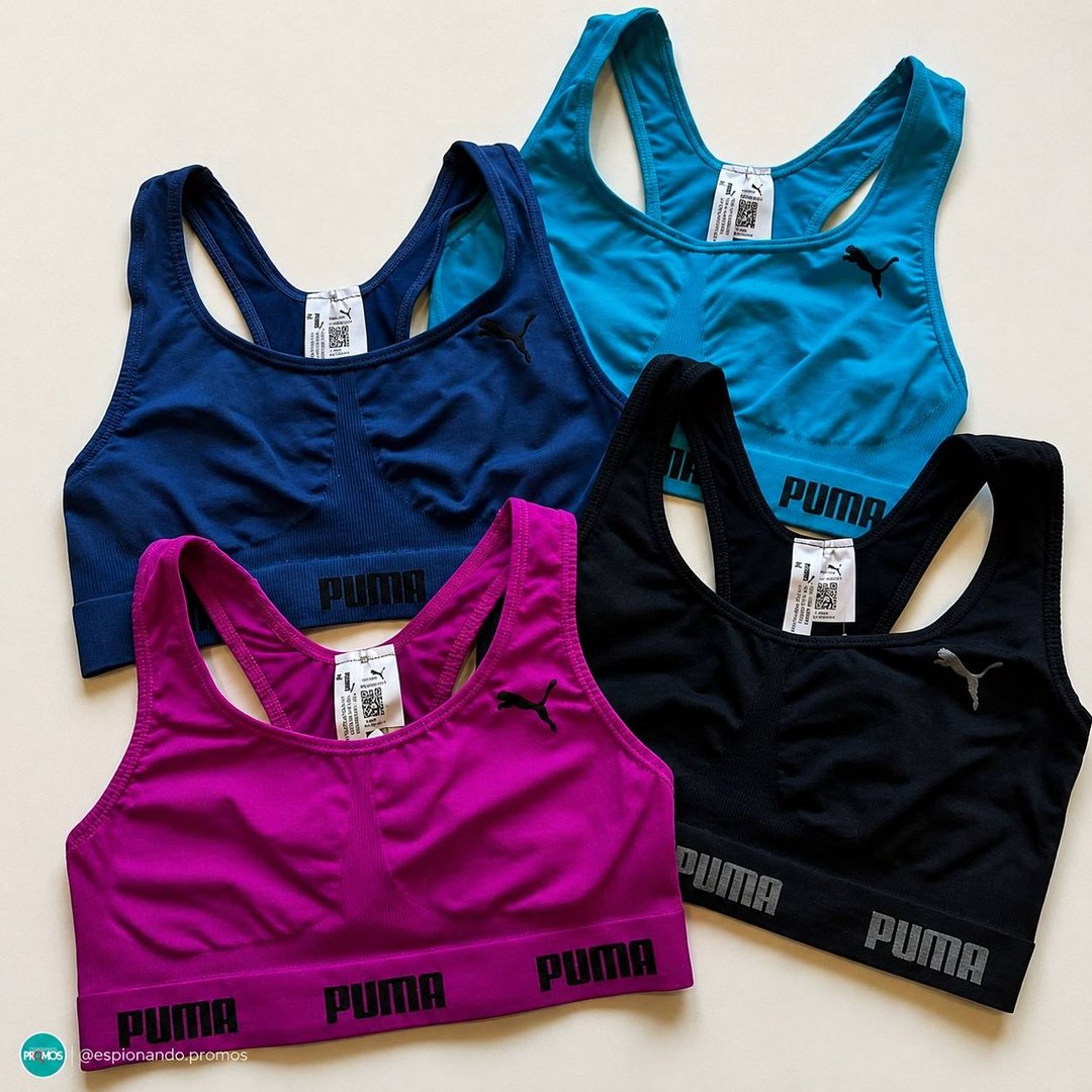 Top Puma Original Feminino Alta Sustentação Academia Fitness