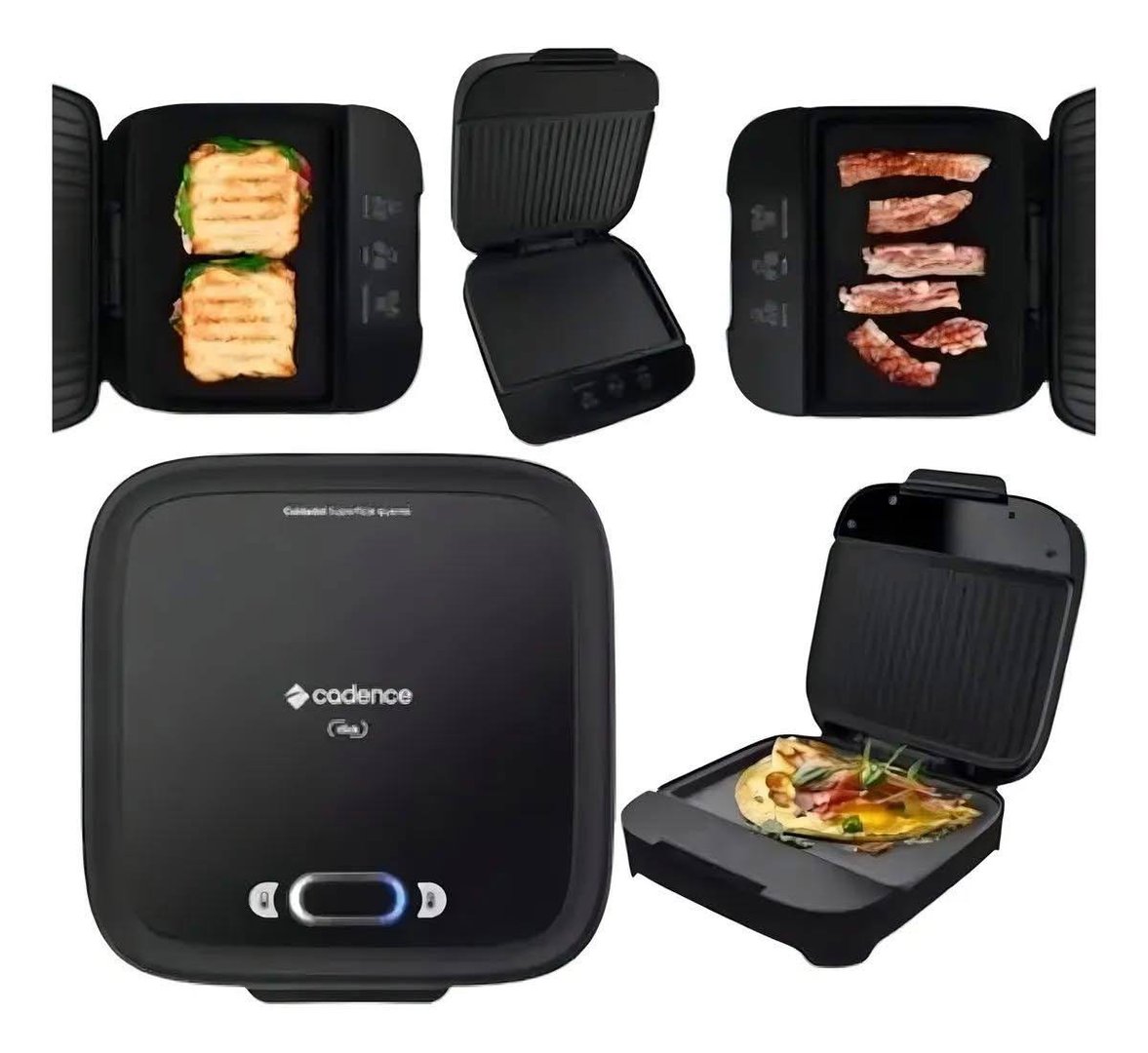 Grill Sanduicheira Cadence San400 Elétrica Chapa Misteira Tostex Tostequeira Hambúrguer Cl...