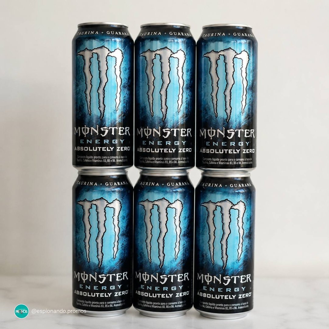 Pack de Monster Absolutely Zero LT 473ml - Unidade 6 unidades