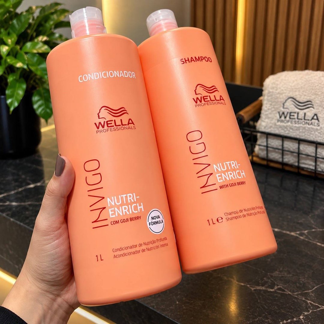 Kit Wella Invigo Nutri Enrich Shampoo e Condicionador 2 L