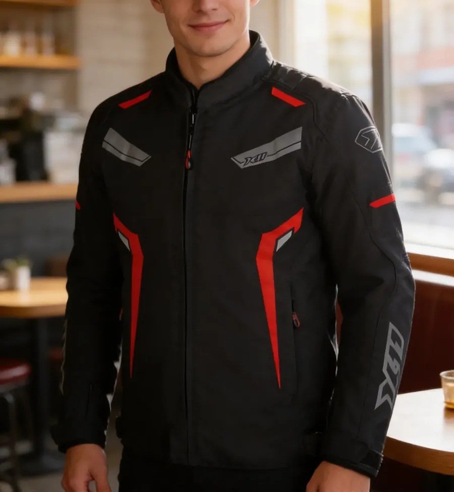 Jaqueta One Sport Impermeável X11 Motoqueiro Vermelho Masculina - Tam. GG
