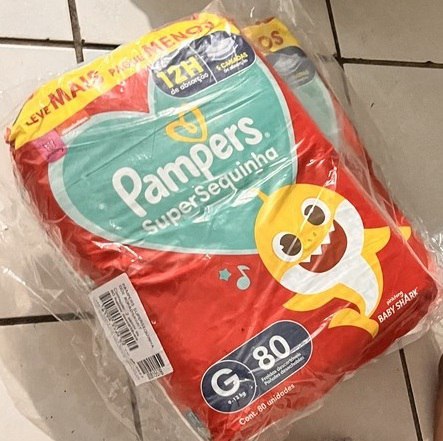 Pacote de Fraldas Pampers Supersec Tam. G - 80 Unidades