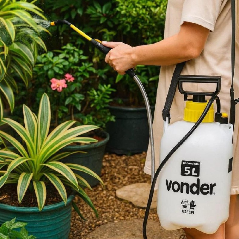 Vonder, Pulverizador Lateral 5 Litros, Com Compressão Prévia, Pl 005.