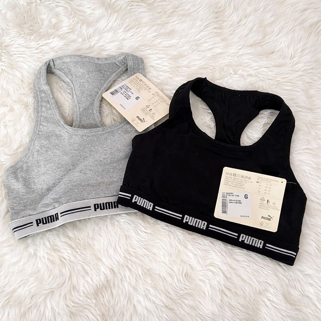 Kit 2 Top Academia Puma Treino Fitness Esportivo Algodão