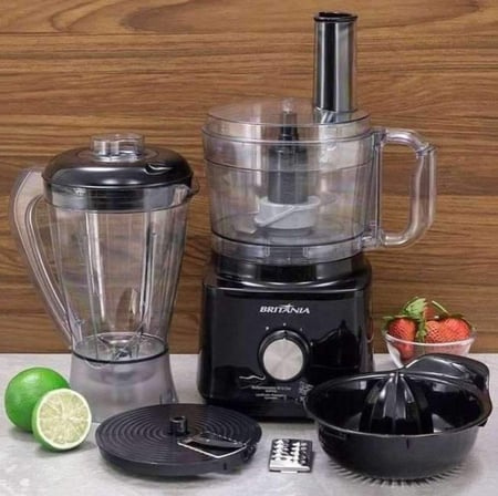 Multiprocessador Britânia Preto All In One - BMP900P 2 Velocidades + Pulsar 900W