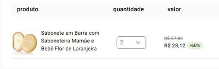 Sabonete em Barra com Saboneteira Mamãe e Bebê Flor de Laranjeira 100 g