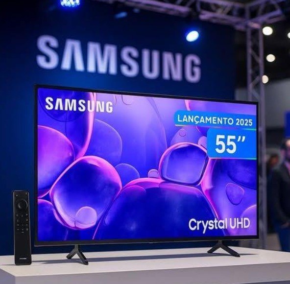 Smart TV 55" Samsung 4K UHD Crystal UHD UN55U8600FGXZD Tizen Bixby 3 HDMI